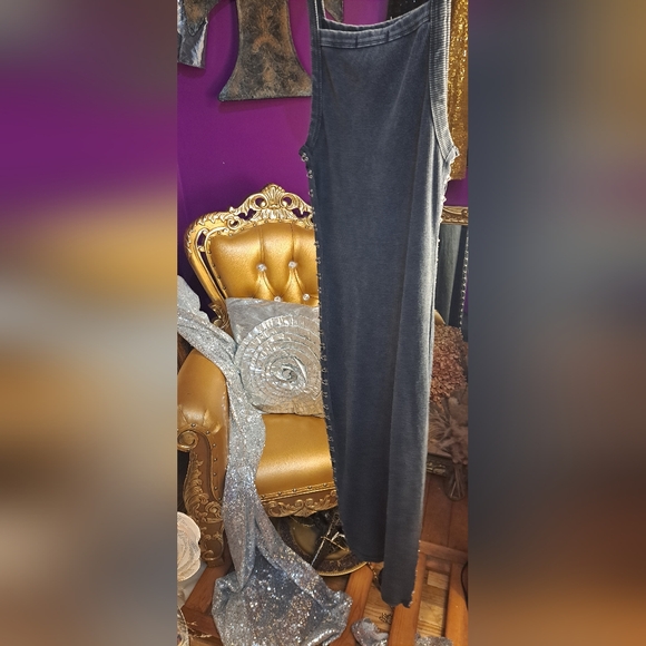 Forever 21 Gray Ribbed Maxi Dress - Picture 3 of 9